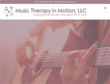 Tablet Screenshot of musictherapyinmotion.com
